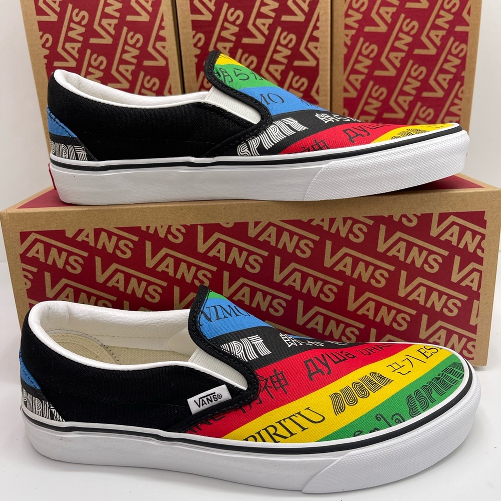 Vans Men’s Classic Slip-On (Vans Spirit)Multi/True White Sneakers
VN0A4U38WK2 - Picture 2 of 16
